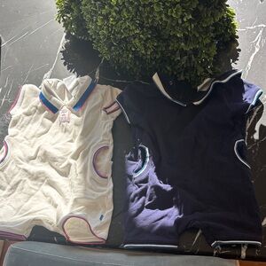 Bundling two boys Jacadi rompers #summer